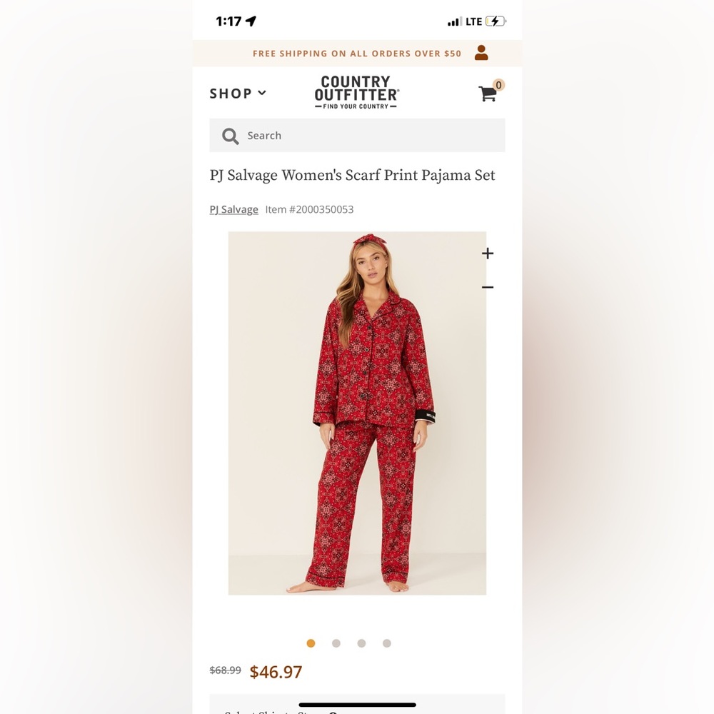 Womens XS PJ Salvage pajamas includes- Top, Bottoms and head band ❤️ 🧸